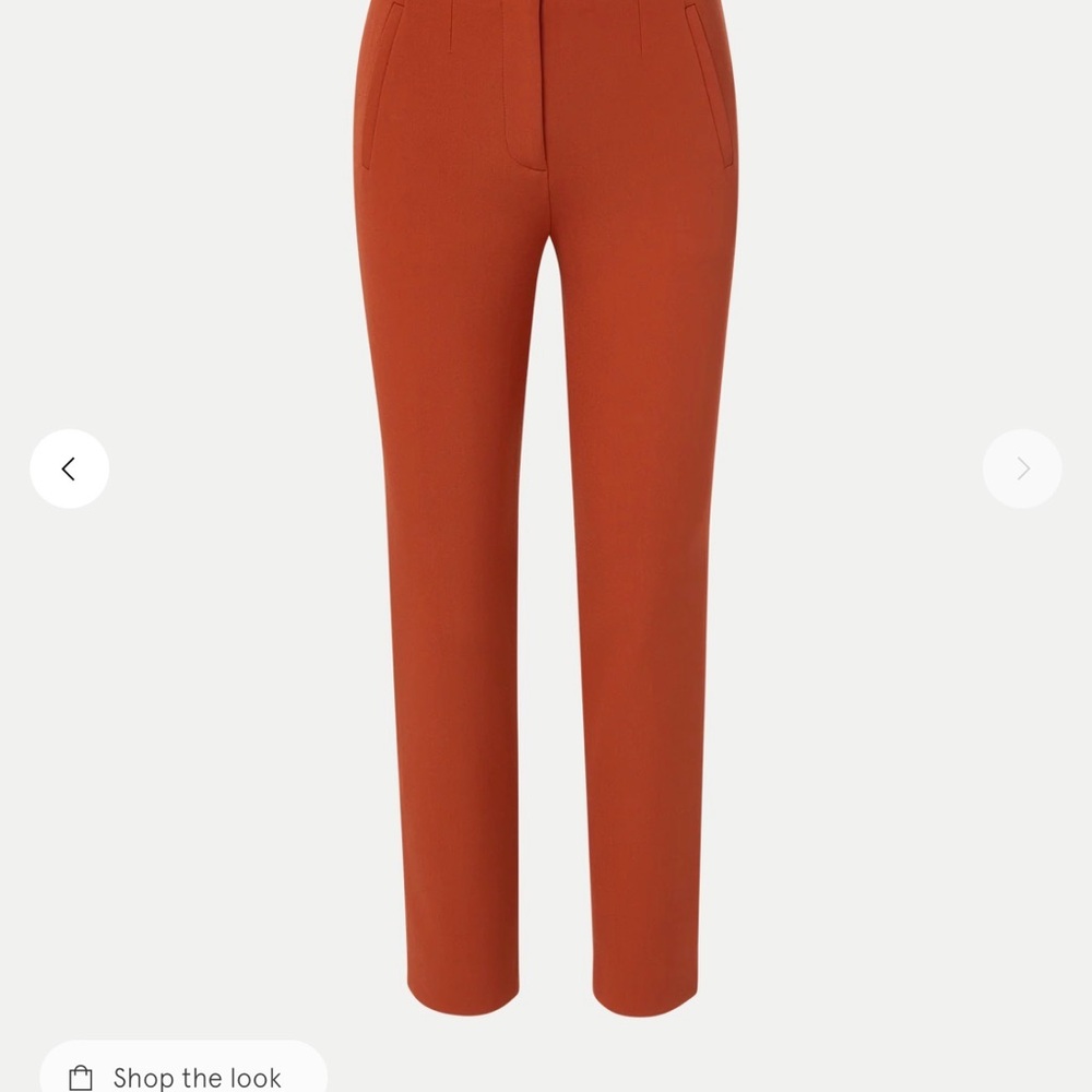 Veronica Beard Carnelian Stila Straight Leg Pants